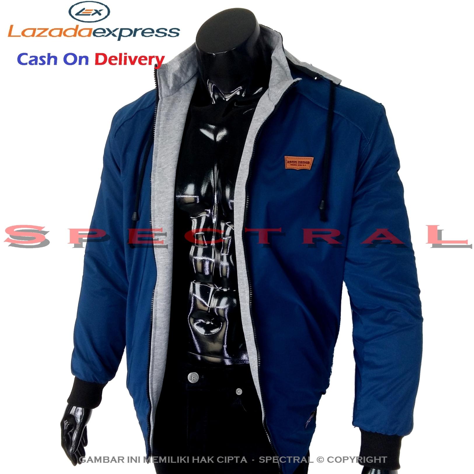 Spectral – Jaket Parasut Raeds Denim Biru Royal Benhur Bolak Balik Jacket Sweater Hoodie Switer Jeans Parka Switer Bomber