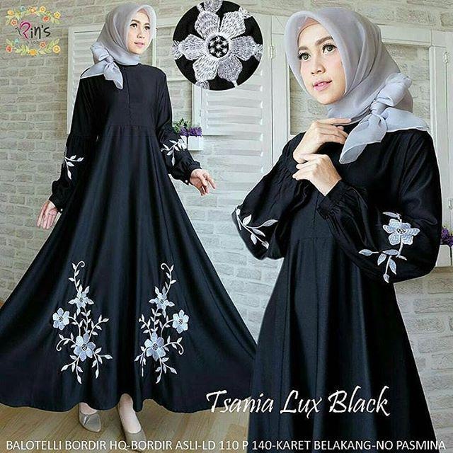 TJK Fashion TSANIA Dress Gamis Casual Terbaru