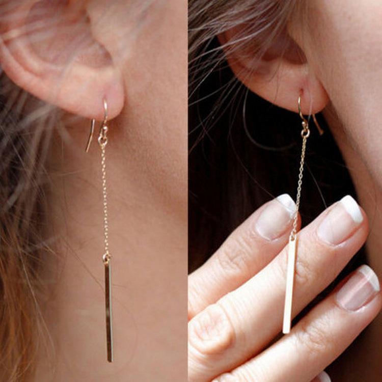 【Richcat-Fashion】a Cepat dan Sederhana Jual Street Rantai Panjang Berbentuk Anting Telinga Kait Anting-Anting Anting-Anting