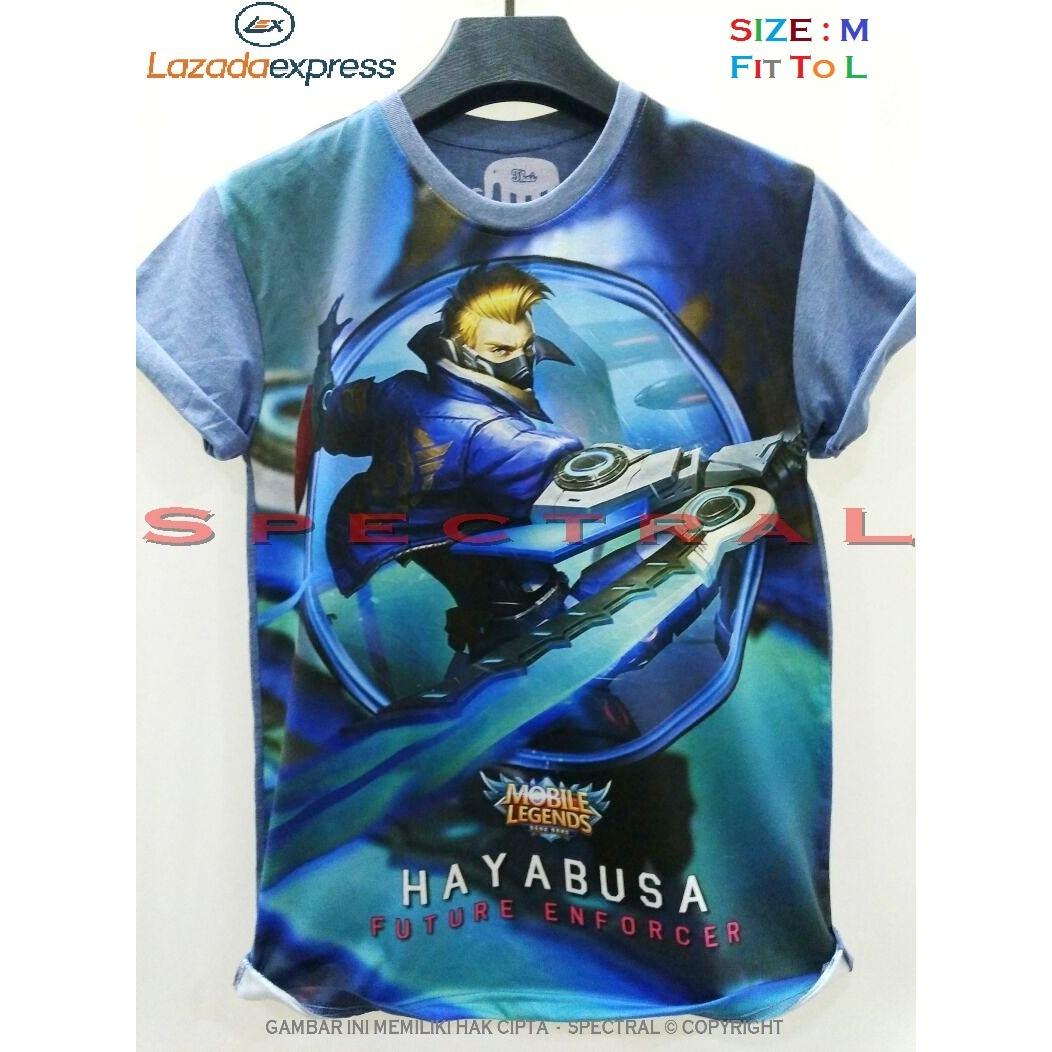 Spectral – 3D HAYABUSA Mobile Legend HD Printing Size M Fit To L Soft Rayon Viscose Kaos Distro Fashion T-Shirt Atasan Baju Pakaian Polos Pria Wanita Cewe Cowo Lengan Murah Bagus Keren Jaman Kekinian Jakarta Bandung Gambar Kartun Mobilelegends legends