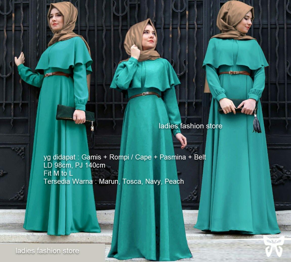 GAUN GAMIS PESTA MODERN / GRATIS PASMINA DAN BELT / GAMIS MAXI SYARI MUSLIMAH / GAMIS BAHAN MELAR / TERUSAN PAKAIAN MUSLIM / SETELAN SYARI / ATASAN GAMIS / DRESS GAMIS MURAH / GAUN PESTA / GAMIS MODEL BARU / DRESS MODERN SS (ARACL) NAVY PEACH TOSCA MARUN