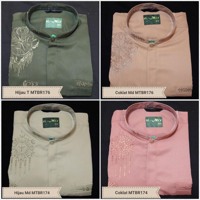 Baju koko / Kemeja koko lengan pendek al-Mia Jumbo Bigsize Besar L7 - Baju koko- Fashion Muslim Terlaris - Fashion Pria Keren -Best Quality - Aksesoris Pria Best Seller - Baju Koko Keren - Baju Muslim