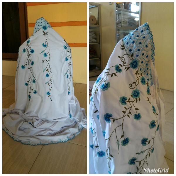 mukena rukuh terusan bordir handmade surabaya pasuruan bangil