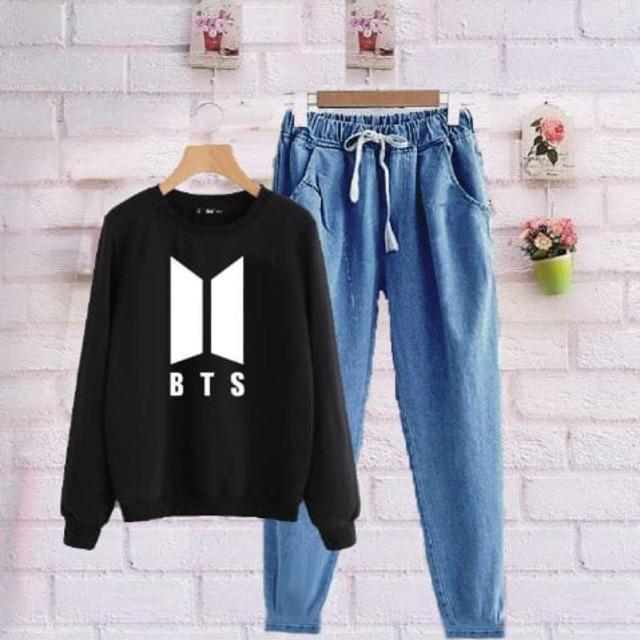 damai fashion jakarta - setelan Nicole BTS - konveksi termurah