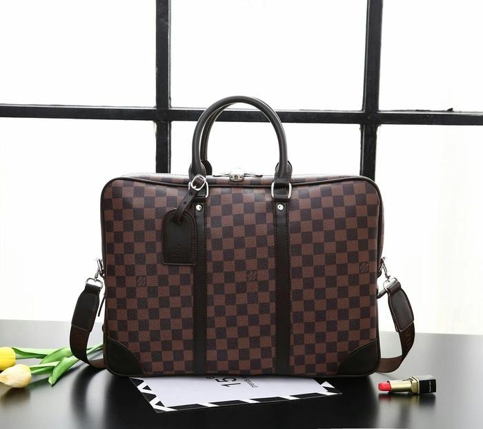 PALING LARIS Tas Kantor Lv Louis Vuitton Porte Documents Voyage Kode F2272# Laptop