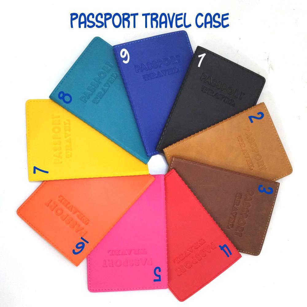 Passport Travel Case Leather Dompet Tempat Penyimpanan Passport Kulit Asli Berkualitas