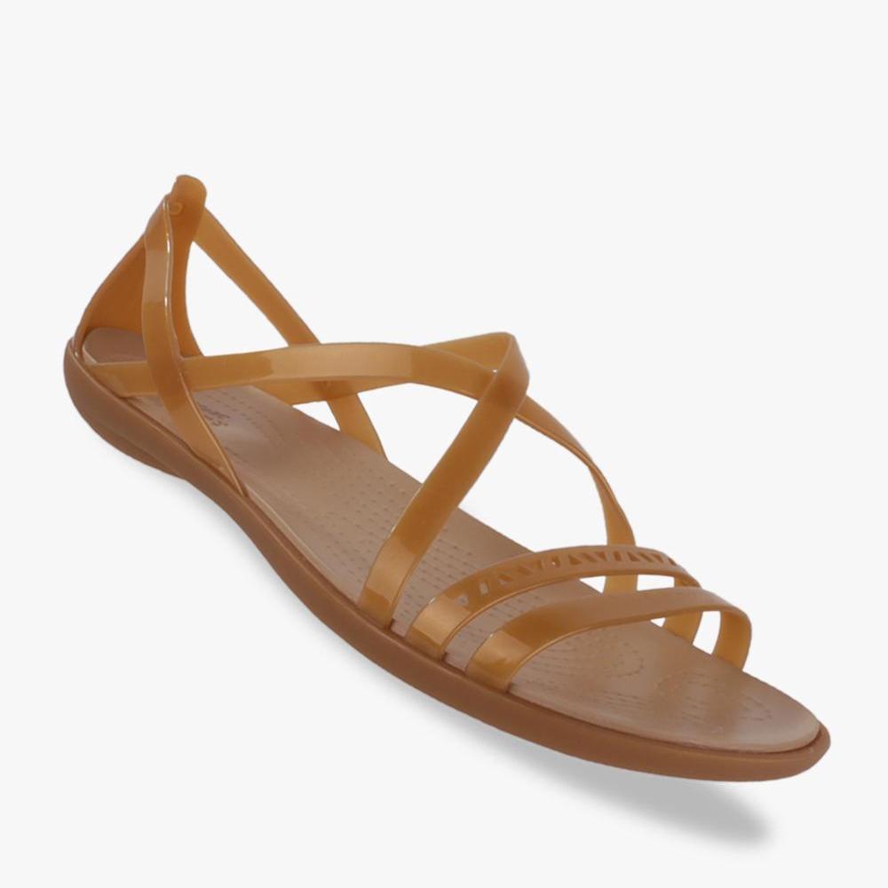 Crocs Isabella Cut-Out Strappy Sandal Wanitas - Gold