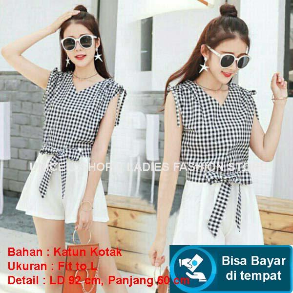 Baju Wanita Shop Blouse Wanita Kotak Venni/ Blouse Formal wanita Kasual / Top Fashion Venny / Blouse Kerja NR (nnyve) Hitam - Atasan Wanita / Baju Formal / Kemeja Wanita / Kemeja Formal / Atasan Muslim / Kemeja Cewek Tunik / Blouse Sabrina