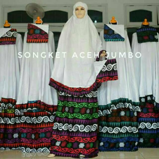 Mukena bali jumbo songket aceh super murah 5pcs
