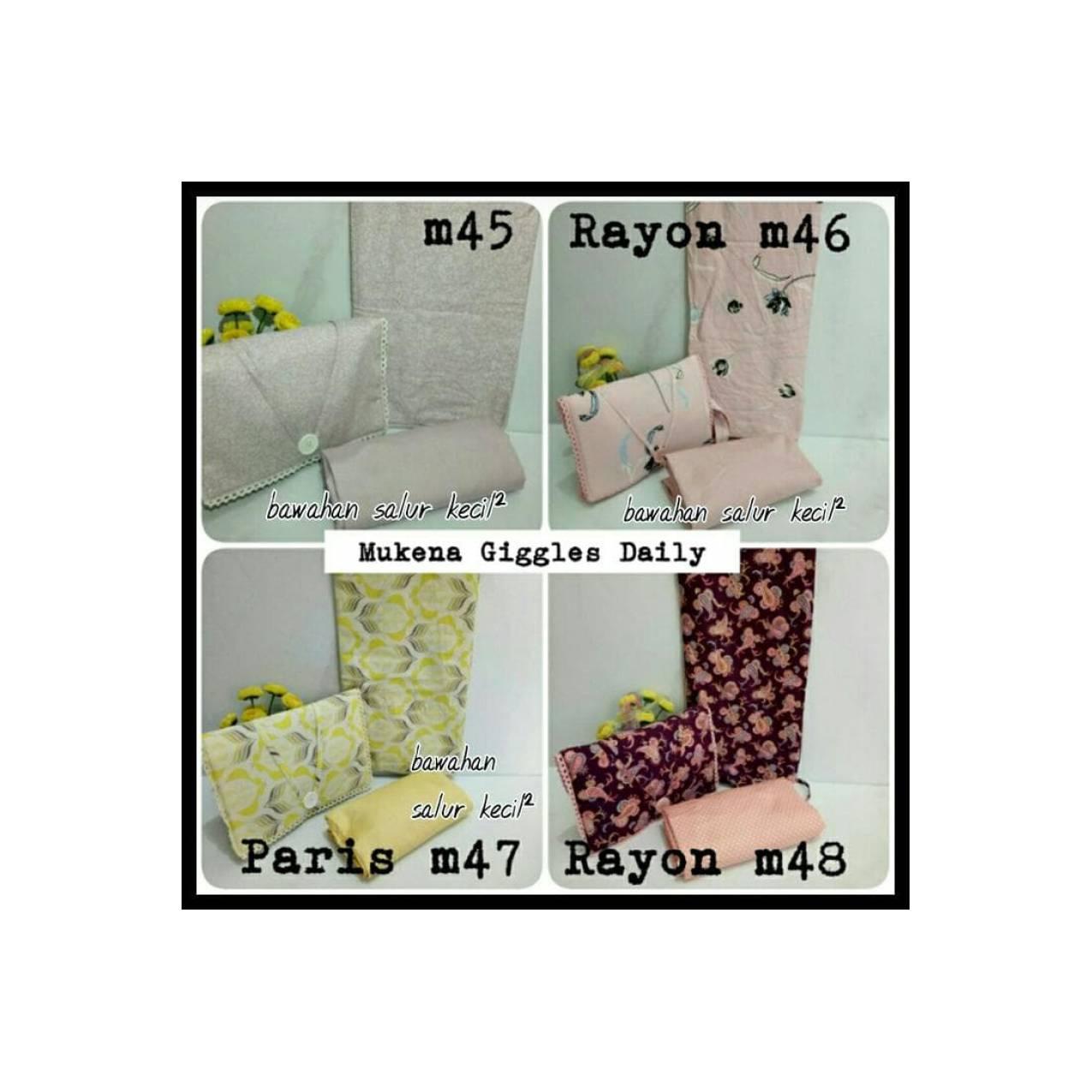 (Promo!!) Mukena Katun Design By Jepang Merek Giggles Daily Cantik