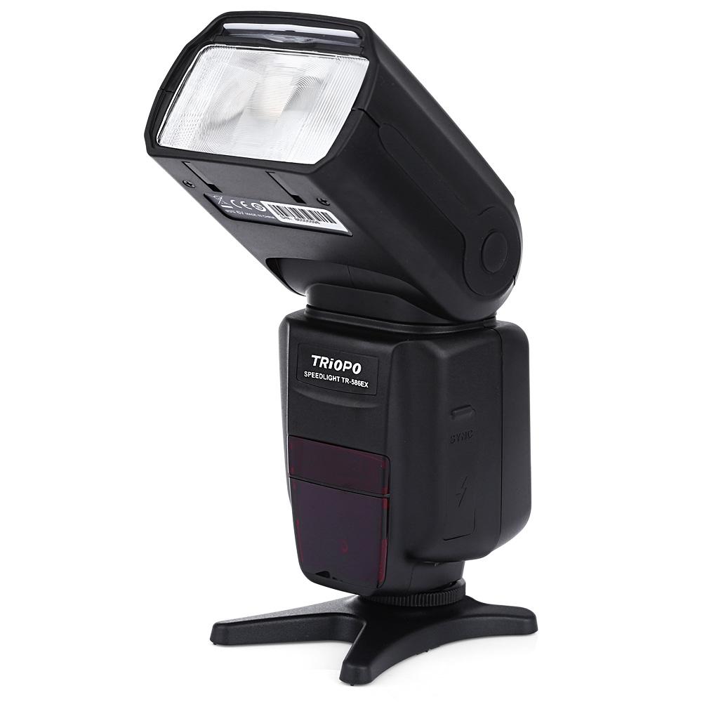 TRIOPO TG-586EX N Digital Layar LCD dengan Lampu Latar TTL Nirkabel Master Flash Kedua Speedlite untuk Nikon