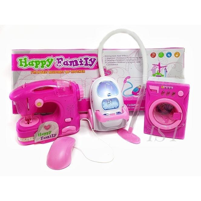 DIAMOND - Happy Family Mesin Jahit - Vacum Cleaner - Mesin Cuci / Mainan Anak