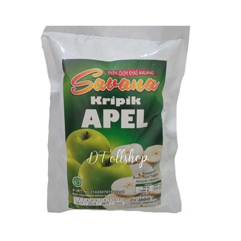 Keripik Kripik Buah Apel Camilan sehat Oleholeh khas Malang Surabaya