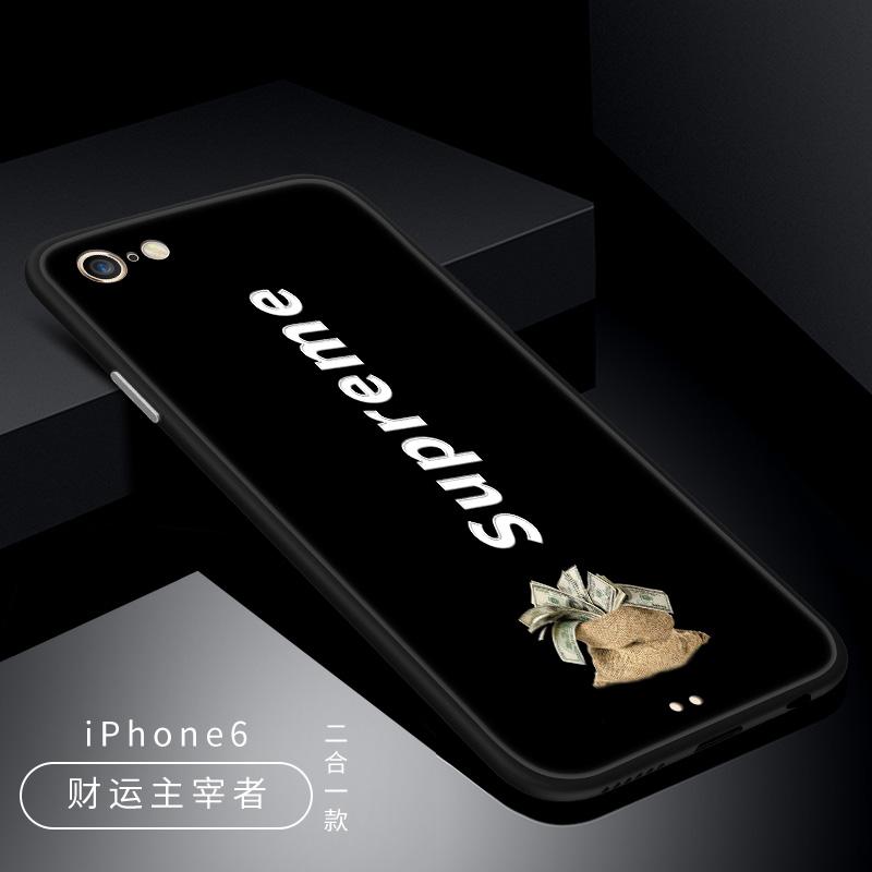 Trendi Selubung Ponsel 7 Plus Asli iPhone Apple Identitas Selubung Lunak Gelas