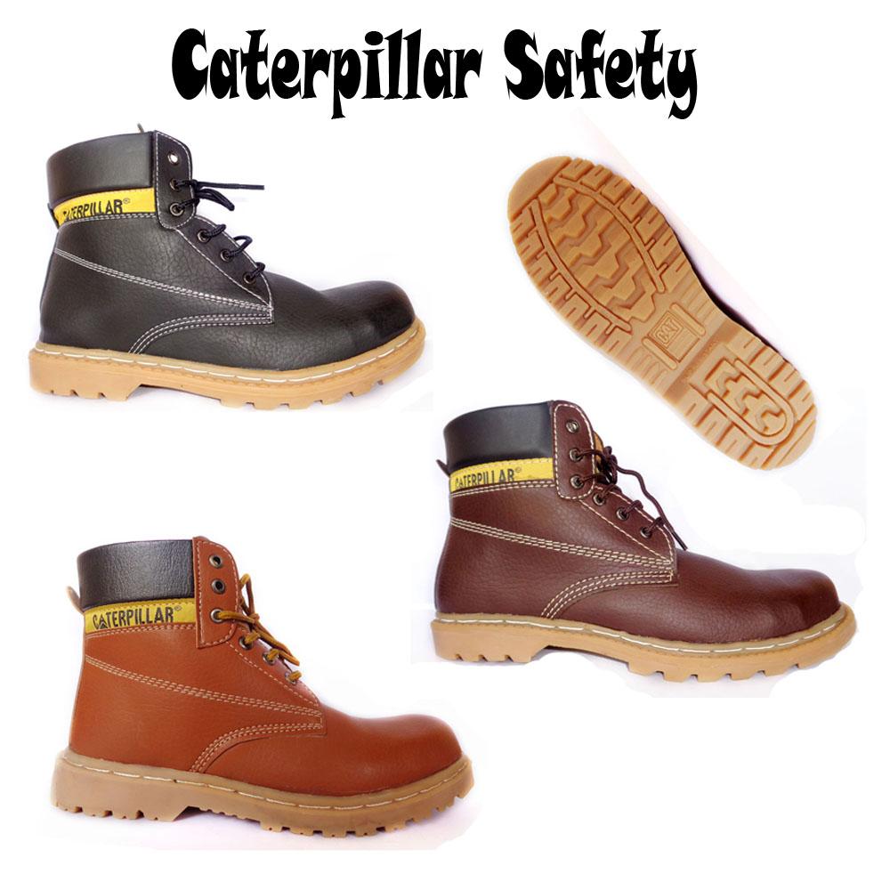 Grosir Sepatu Murah Boots Caterpillar Safety Lion Ready 3 Warna Gudang Fashion