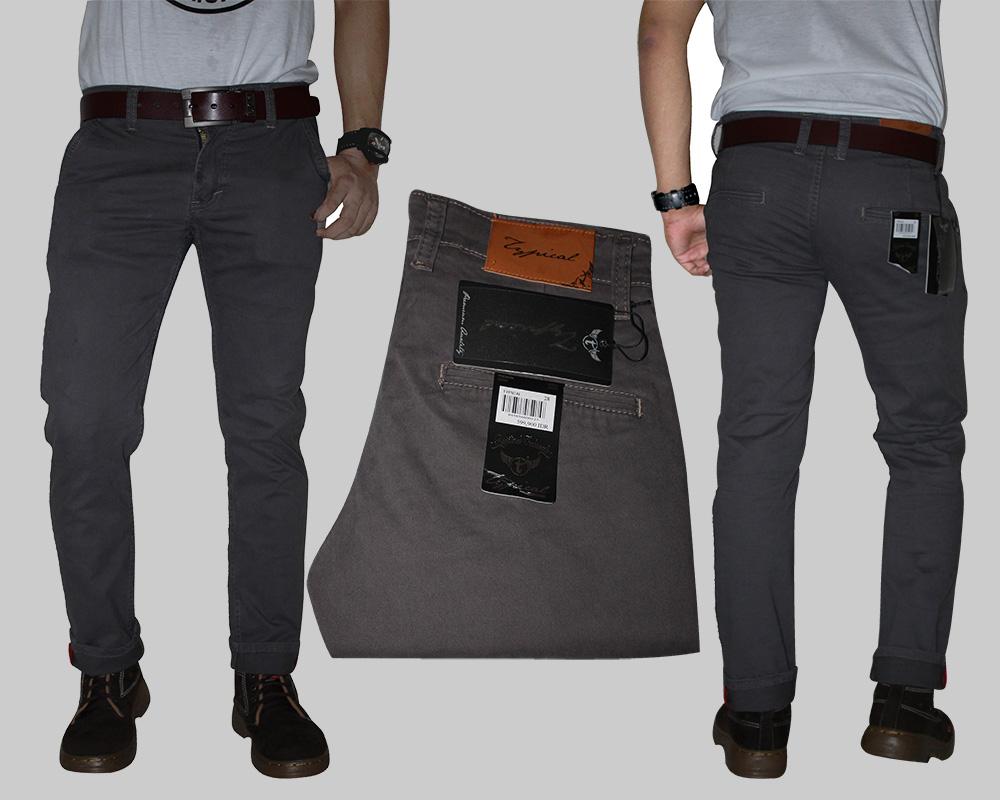 Celana chino panjang pri model slimfit-terbaru