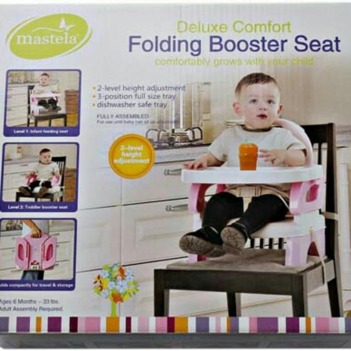 Mastela Folding Booster Seat Pink - Kursi Makan Bayi Bisa Dilipat