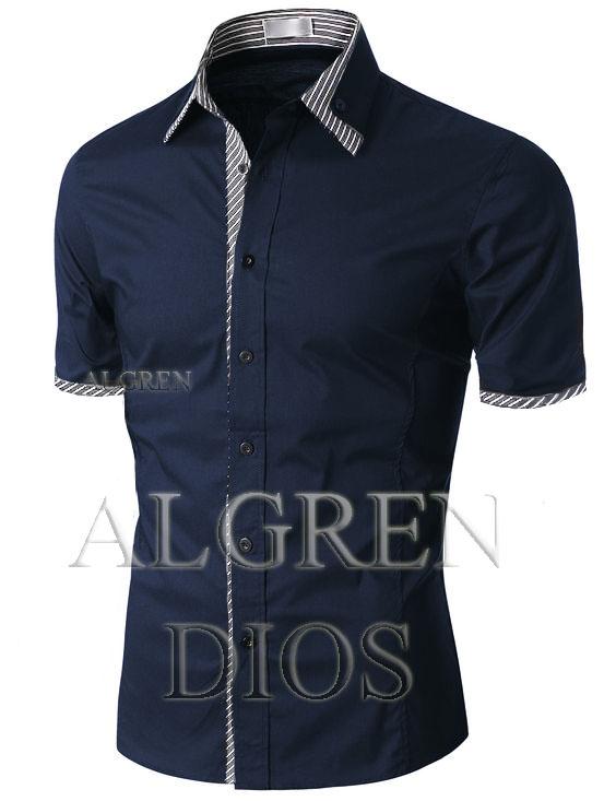 Algren Baju Hem Kemeja Pria Dios lengan pendek - Putih / Hitam / Navy / Abu Muda / Biru Danau / Slim fit / Casual / Polos / Kerja / Kantor / Katun / Kem Tangan Pendek Cowo / Atasan Cowok / Pakaian Laki laki Dewasa Slimfit