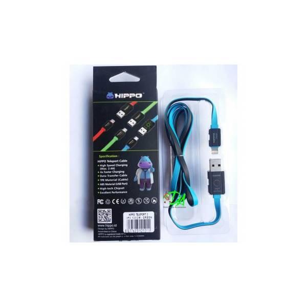PROMO TERMURAH Hippo Teleport iPhone 5 Panjang 120cm Kabel Charge dan Data/ speaker aktif / speaker laptop / bas