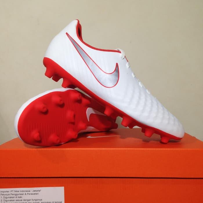 Sepatu Bola Nike Obra 2 Club FG White Crimson AH7302-107 Original BNIB
