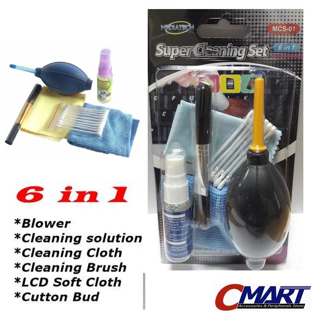 Pembersih Lensa Cleaning Kit Kamera + Blower 6 in 1 Set - GRC-CL-SCS