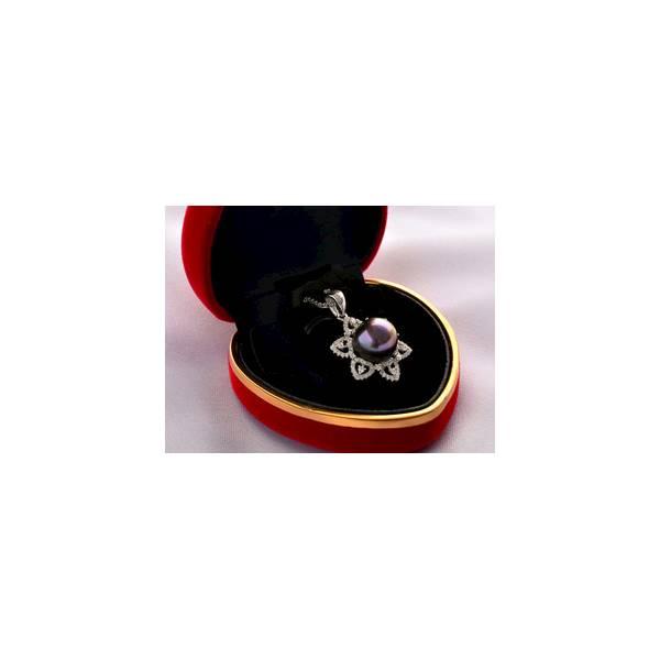 Kalung Mutiara Air Tawar Asli Berlapis Emas Putih (WG Pearl 061)