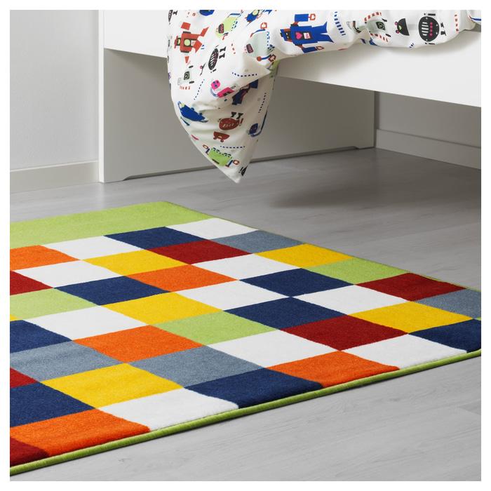 IKEA LATTJO Karpet, bulu tipis, aneka warna Ukuran 133x140 cm