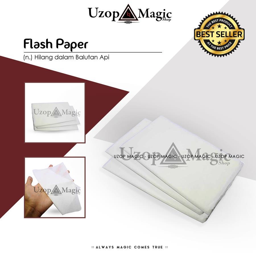 (PROMO TERBATAS) Alat Sulap Flash Paper - Uzop Magic