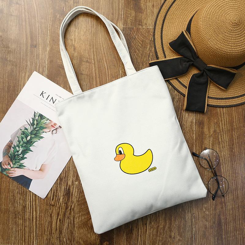 Sederhana Surat Asli Tas Wanita Tas Kanvas (Bahasa Inggris Model Empat)