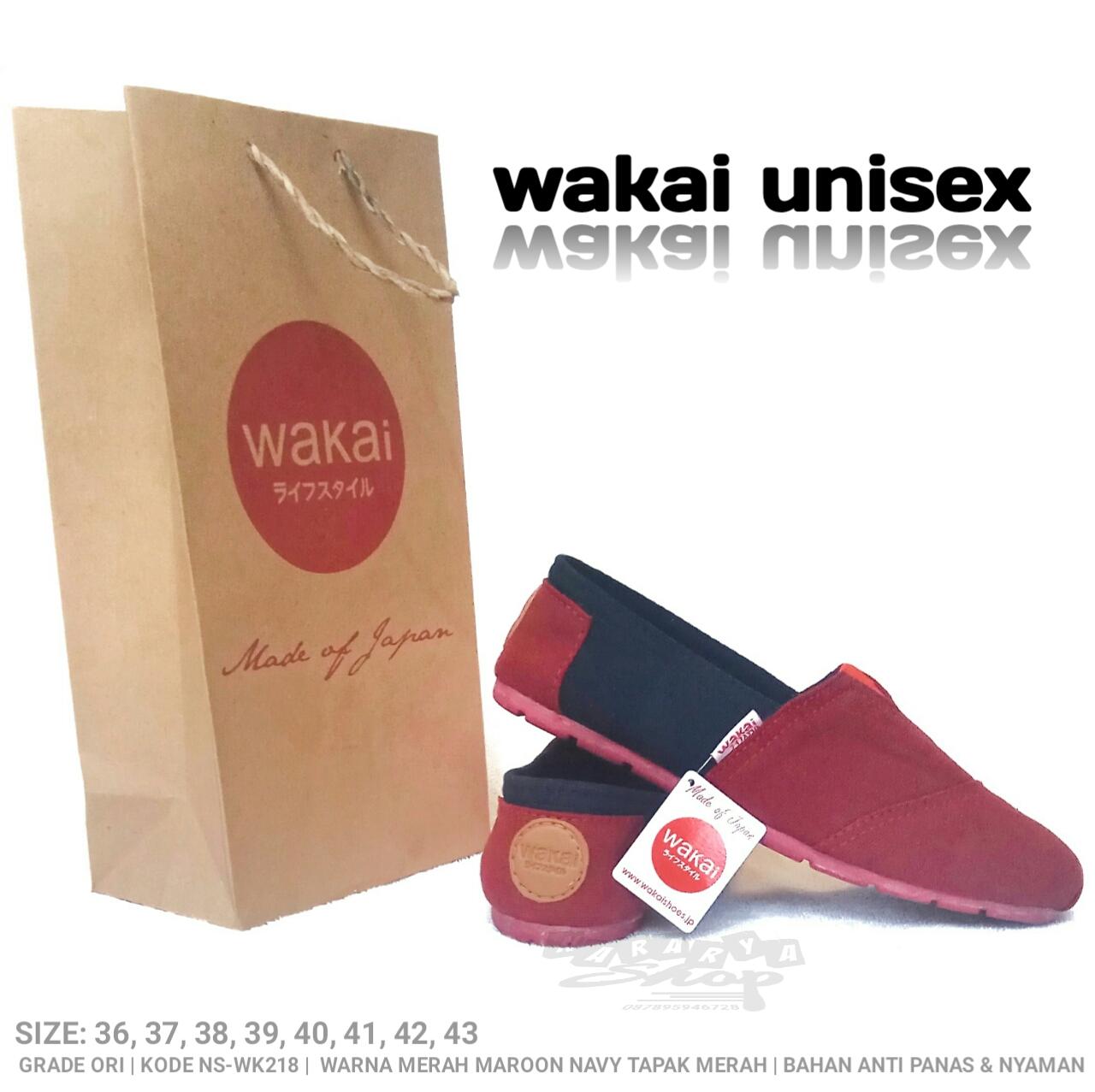 Seapatu Wakai Slip On Casual Pria dan Wanita