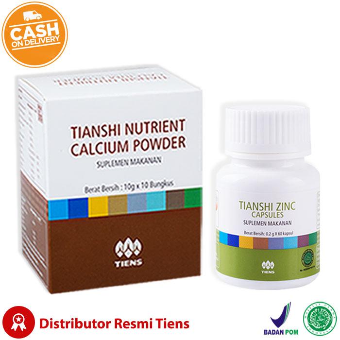 Suplemen Peninggi Badan Alami Grow Up TIENS Super Tiens Ratna wijaya/ 10 Saset Kalsium dan 60 Kapsul zinc / Suplemen Peninggi Badan/ Badan Tinggi Berisi/Paling Di suka Di Indonesia / TERBAIK BERKUALITAS Di LAZADA