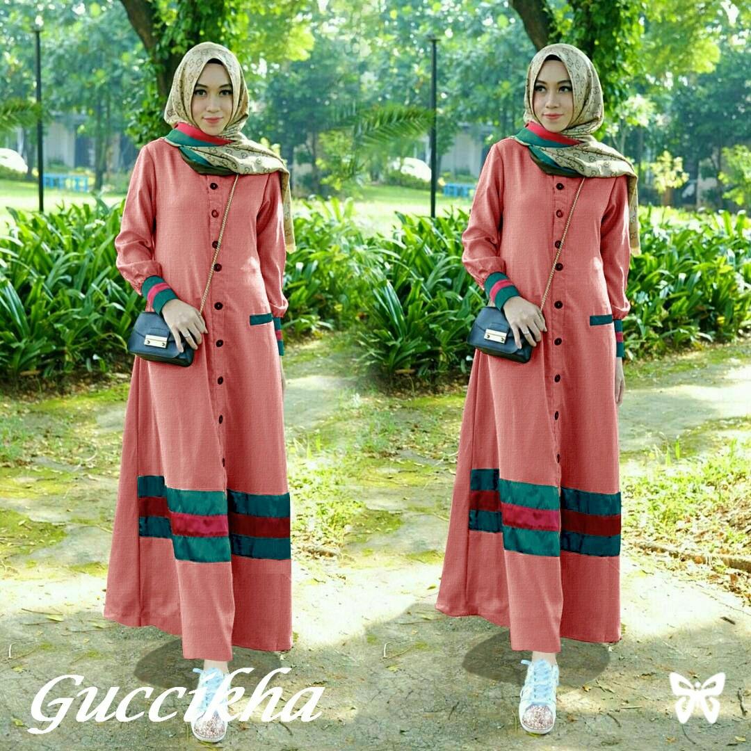 J&C Dress Guccikha / Dress Maxi / Maxi Muslim / Maxi Dress / Dress Muslim / Busana Muslim / Dress Jaquar / Baju Muslim / Baju Gamis Wanita / Dress Jacquard / Hijab Fashion / Hijab Style