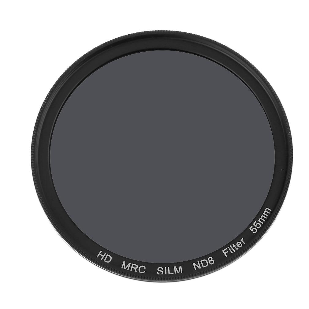 Qnstar 55 Mm Thin Anti-Air ND8 Kamera Lensa Penyaring untuk Canon Perak