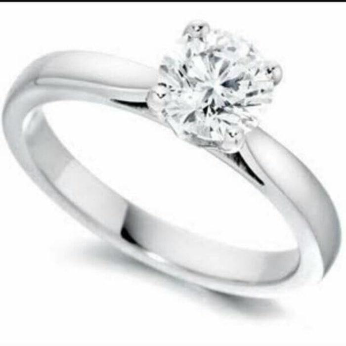 Cincin Solitaire Emas Berlian 0,40 Ct Natural Diamond Wedding Ring