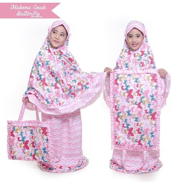 Mukena Anak Butterfly Sajadah (Size XS) / Mukena anak terbaru / mukena anak termurah / mukena anak bagus / mukena anak katun / mukena anak berkualitas