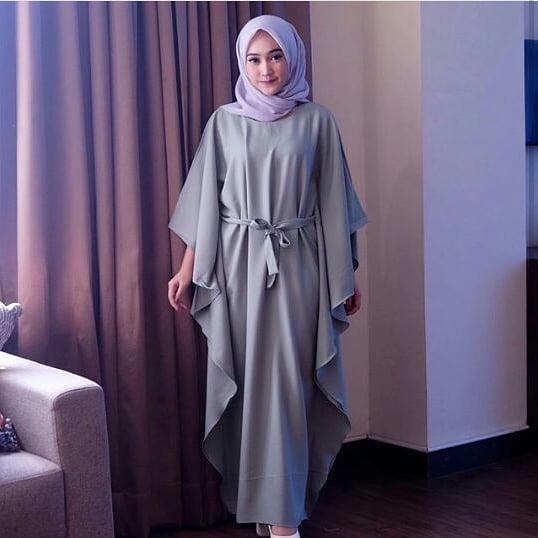 Busana Wanita Trendy kekinian modis dan elegant model PLAIN KAFTAN berkualitas