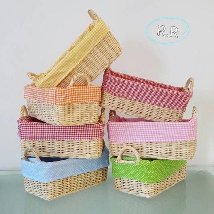 Keranjang Rotan Shabby Natural 'Melody'