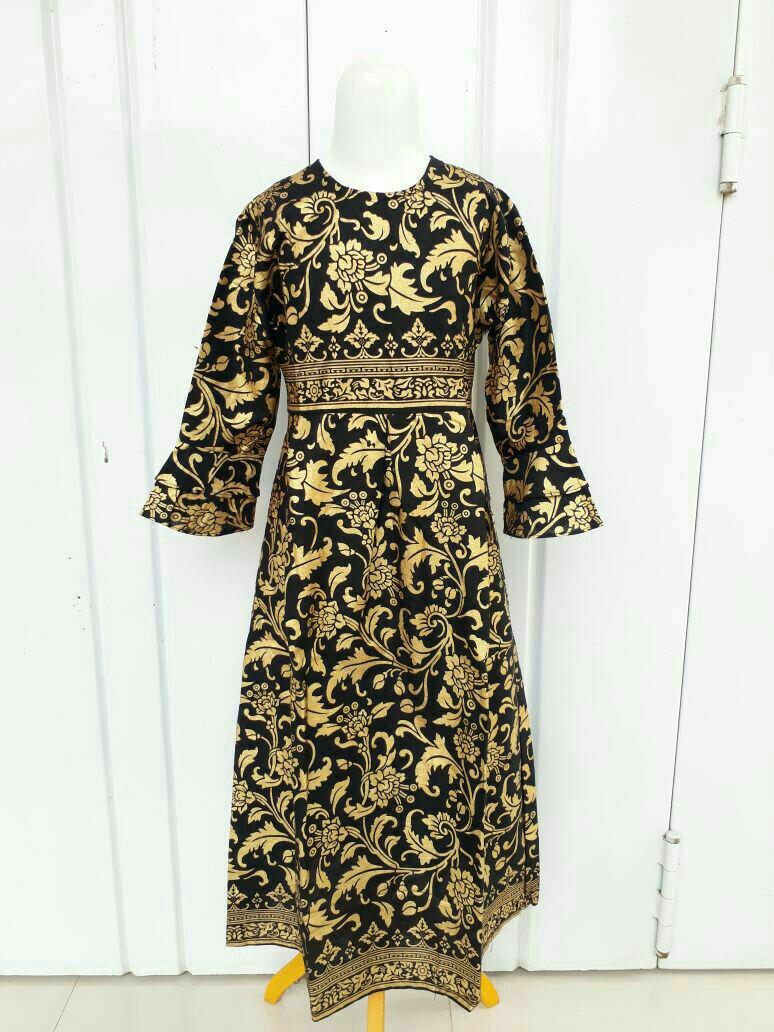 Gamis Batik Prada Anak Simple Murah