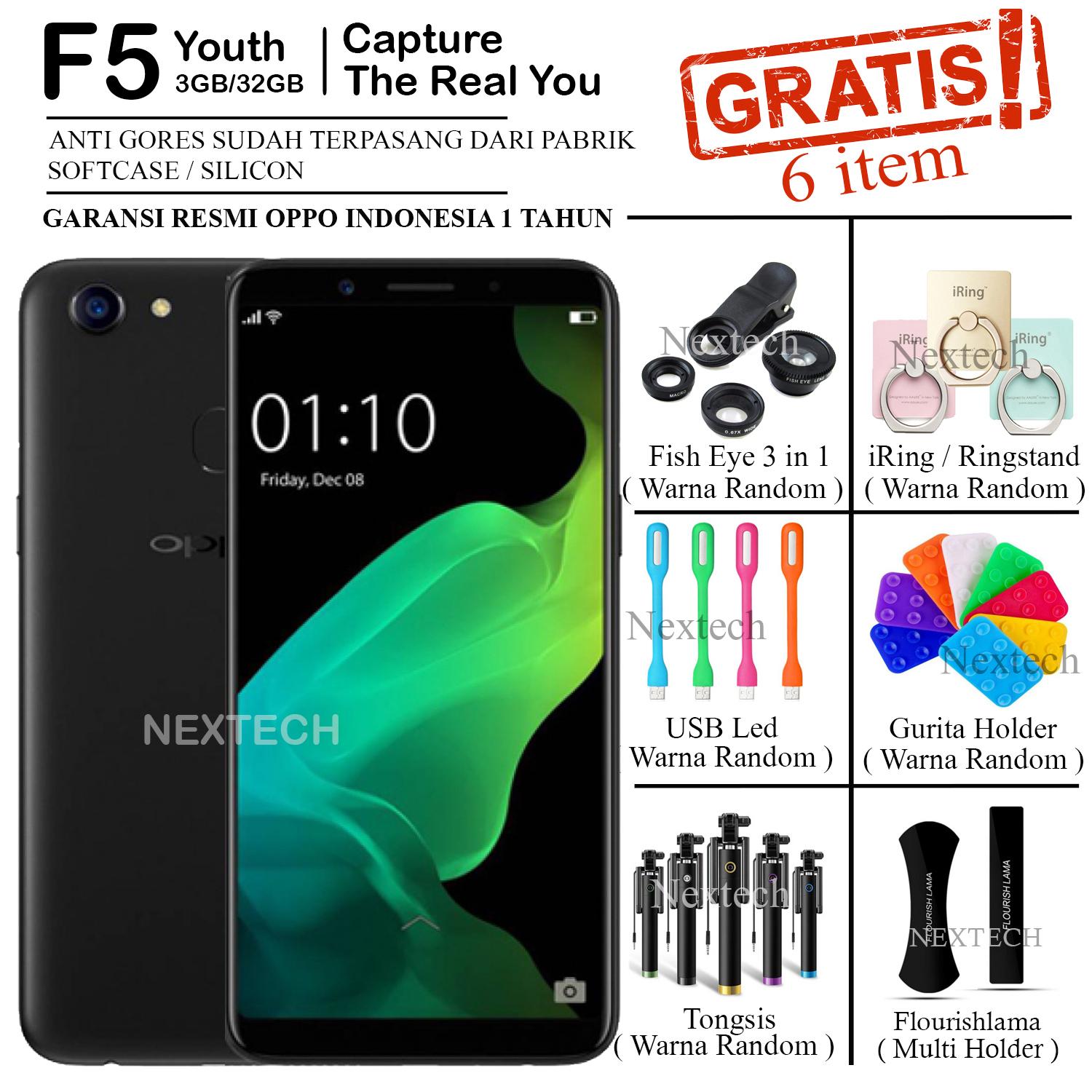 Oppo F5 Youth - Ram 3GB - Rom 32GB - Fingerprint - Matte Black