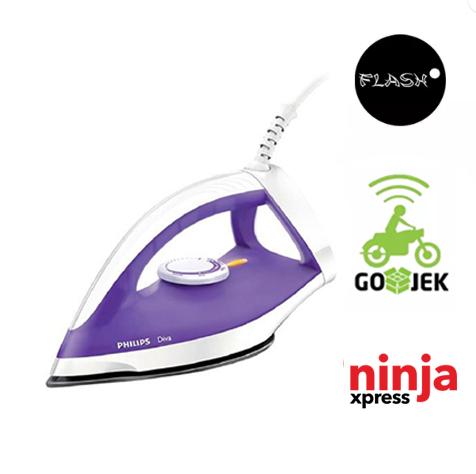 SETRIKA PHILIPS GC 122 DIVA GARANSI RESMI WARNA UNGU ||| alas setrika setrika philips uap otomatis robot wajah robotic maspion pakaian setrikaan meja setrika mini miyako