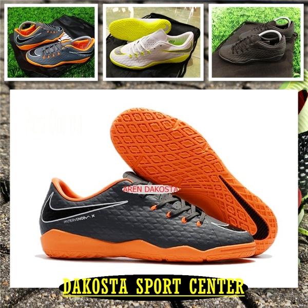 Sepatu Futsal Hypervenom Phelon III IC - Dark Grey Orange, Black Out, White Volt