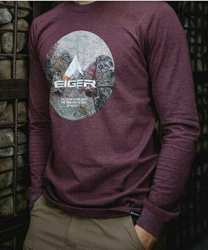 Terbaru!! Kaos Eiger K832 The Ring Ls - ready stock