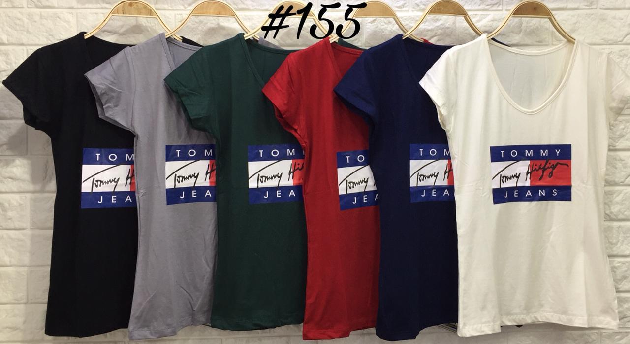 Elizabeth Grosir FX 155 Basic Tshirt Tommy Kaos Wanita / pakaian Wanita / Baju Sehari hari