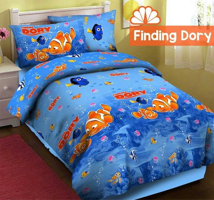 Sprei katun Finding dory nemo /ikan uk.King-Queen - Ss6q2w