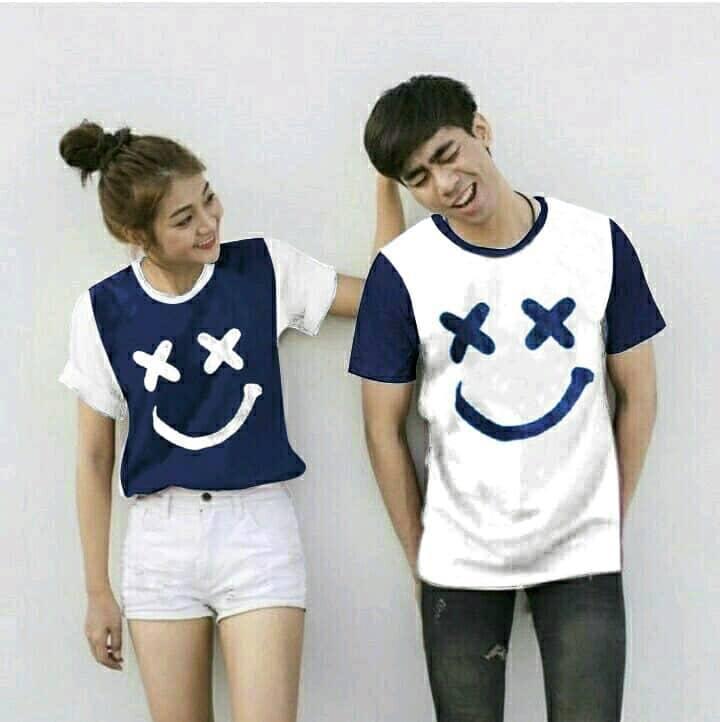 TJ.COLL - Kaos LENGAN PENDEK CP XOXO -HARGA SUDAH DAPAT 2KAOS = ( PRIA L-WANITA M) KAOS MURAH HARGA GROSIRAN Busana Pasangan Kaos Couple Kaos Oblong T-Shirt