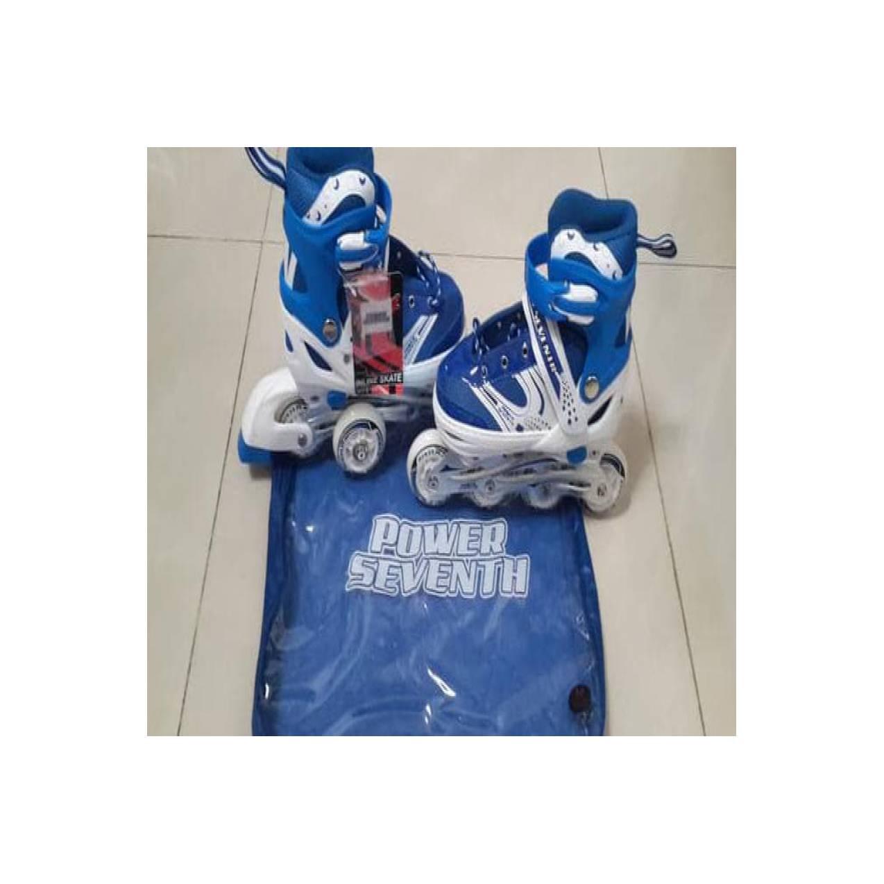 Jual Sepatu Roda/ Inline Skate Jahit Bajaj Power Seventh Biru Unik