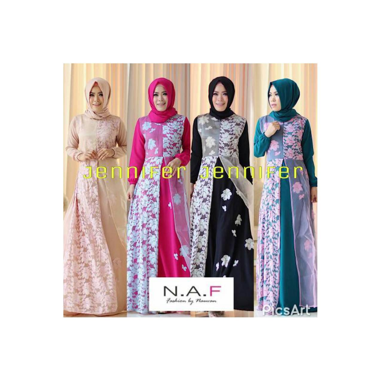 gamis busana muslim bermerk modern ootd style