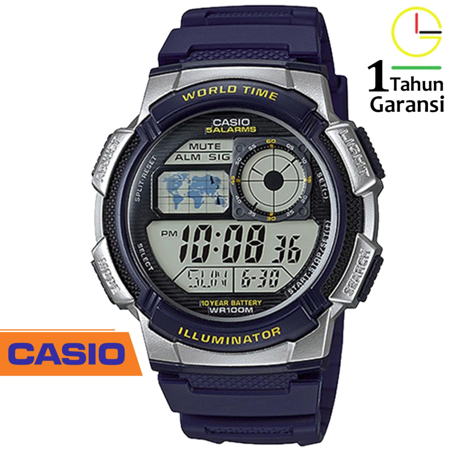 jam tangan casio illuminator wr100m
