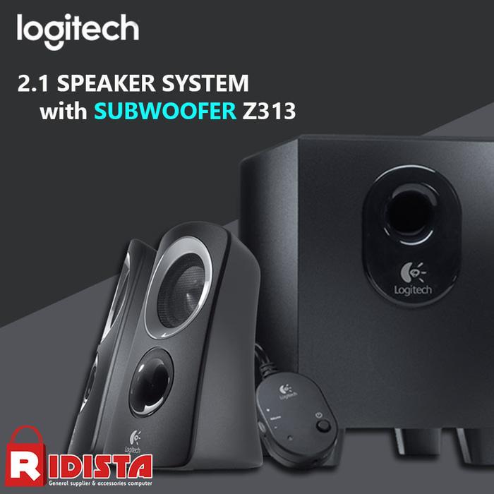 Referensi Speaker Aktif Logitech Speaker System Z313 (L061) Warna Hitam