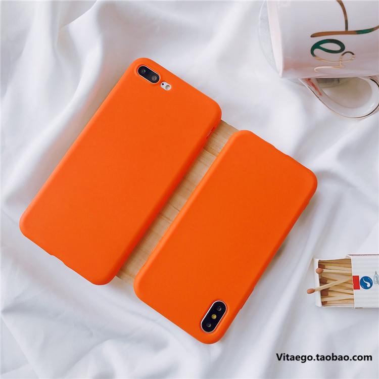 In Casing HP IPhone6S/8plus Silikon Warna Jingga Apple ID Kamera